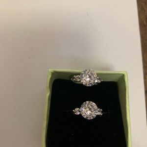 3 Carat CZ Cubic Zirconia Huggie Earrings
